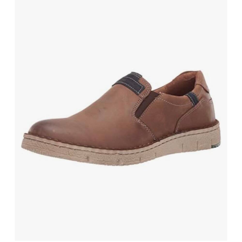 Josef Seibel | Men's Size 42 Ruben Slip-On Brown Leather Loafer